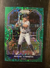 Miguel Cabrera 2021 Prizm Baseball Green Donut Circles Prizm #250 Tigers