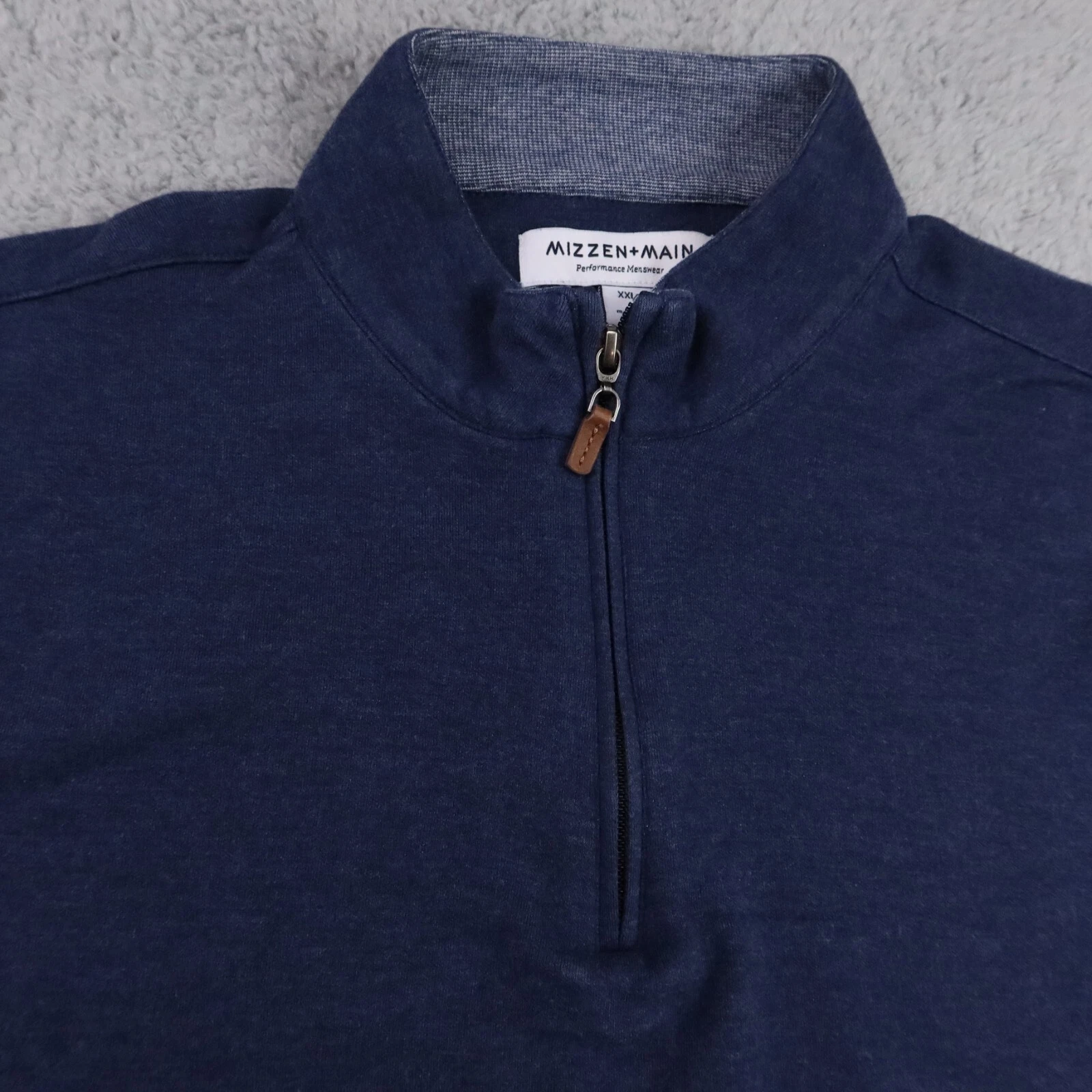 VETEMENTS Mizzen + Felpa Principale Giacca Uomo XX Large Blu 1 4 Zip Golf Performance