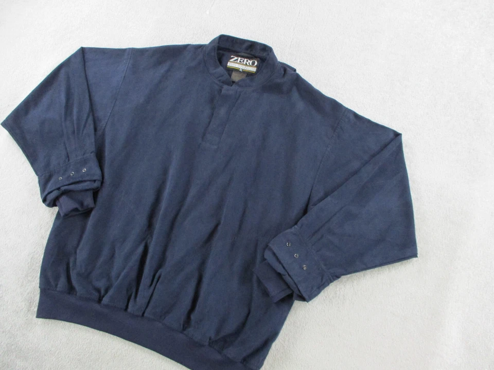 Zero Restriction Jacket Mens Extra Large Blue Pullover Microfiber Golf Pullover - Image 2 of 4