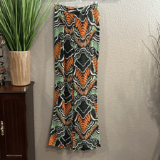  404 pretty little thing, sheer beach, pants, topical print size 4