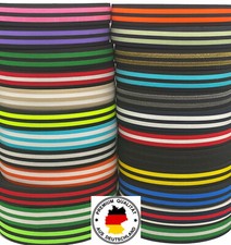 40mm Gummiband gestreift Gummilitze  Wäschegummi Hosengummi Bundgummi, farbig