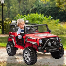 12V Ride On Car Jeep w/ Remote Control Electric Truck Vehicles for Kids Toddlers