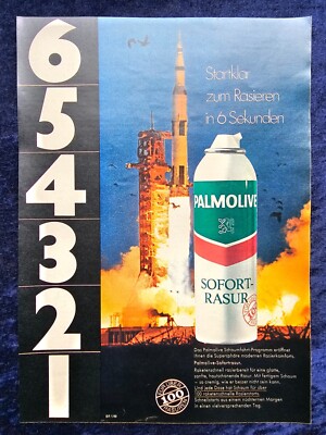 Palmolive Rasierschaum, originale Werbung aus 1969
