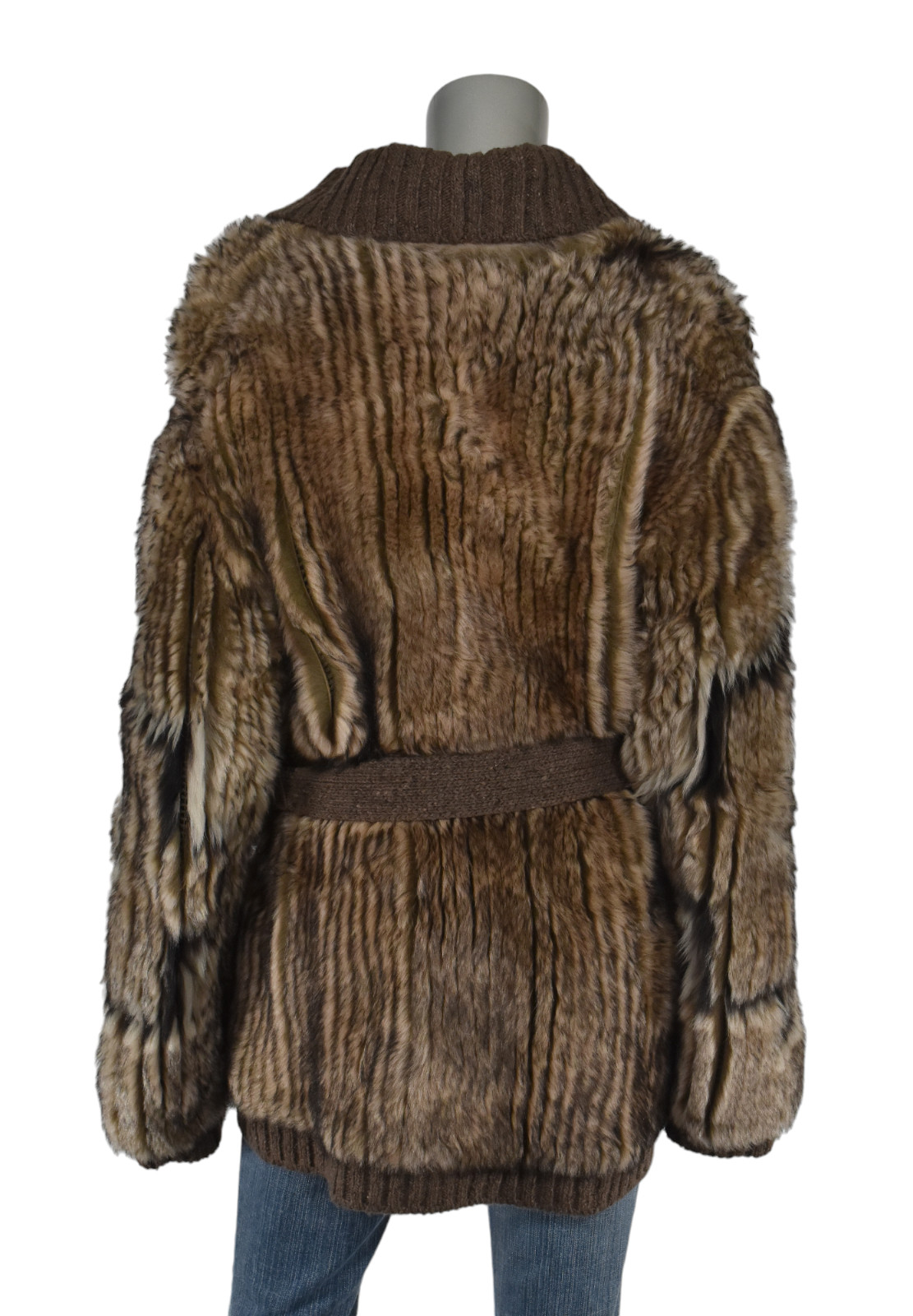 Women's Ralph Lauren Purple Label Lamb Shearling Belted Coat Jacket L New $4990 image 2