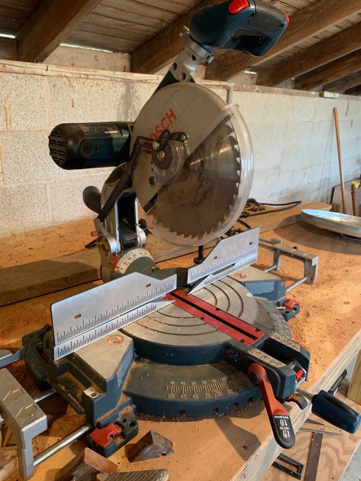 Bosch 5412l 12 Inch Dual Bevel Slide Miter Saw With Table Accs