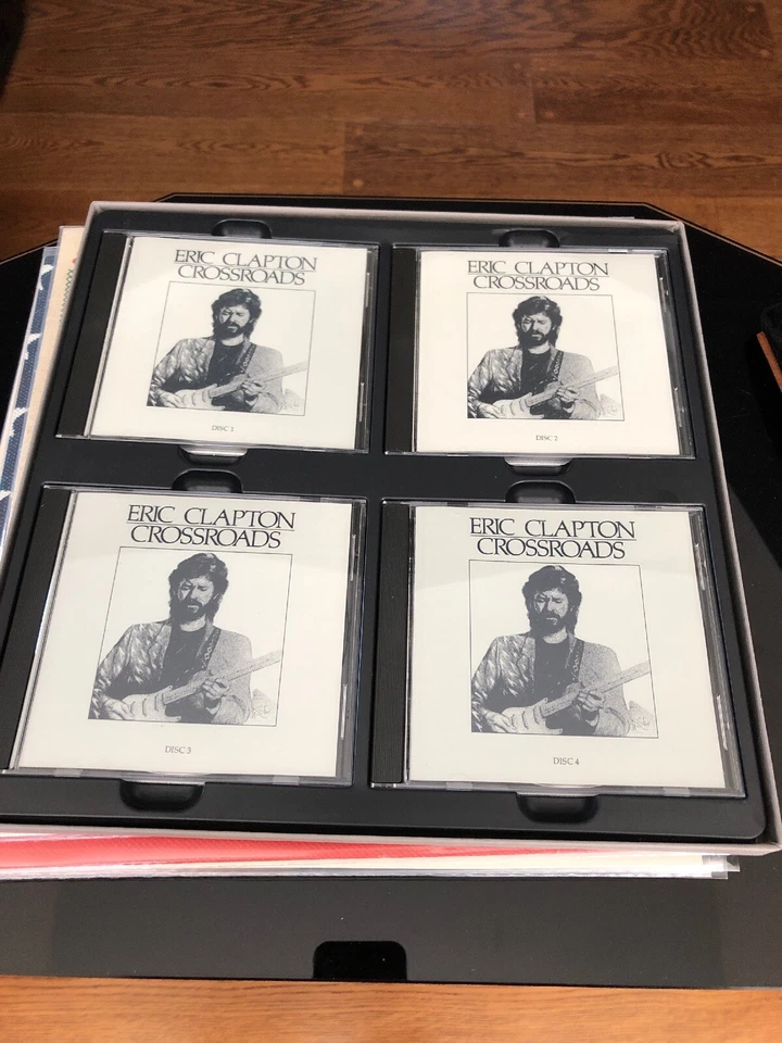 Mint Eric Clapton Crossroads 4 Compact Discs Edition Polydor Records 4 CD Set Foto 2 de 3
