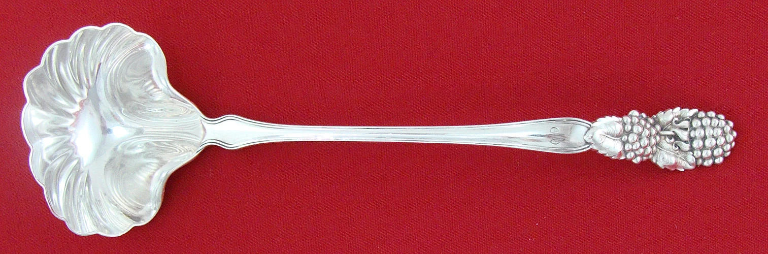 Blackberry by Tiffany Sterling Silver GRAVY/SAUCE LADLE, 7 1/2", Mono