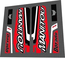 Set decalcomanie rosso Manitou Dorado DH 2003