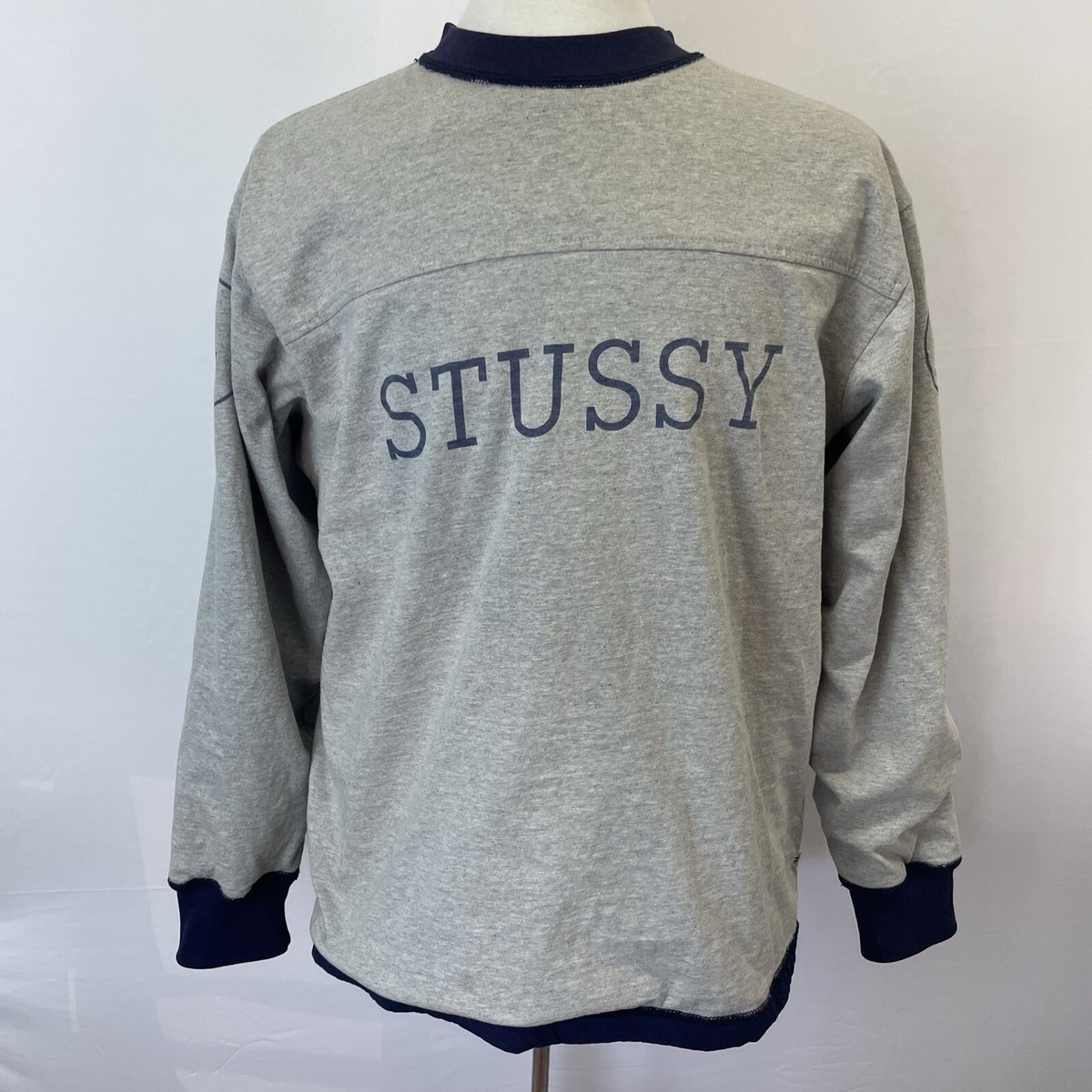 Stussy 4 Sport Reversible 96 Sweatshirt Sweater Vintage Blue Stussy 4 Sport Reversible 96 Sweatshirt Sweater Vintage Blue
