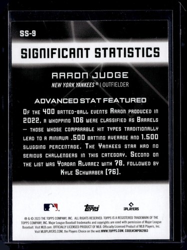 2023 Topps Significant Statistics Baseball Complete Your Set - Picture 9 of 19