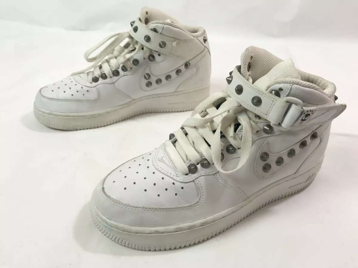 Nike Air Force 1 Mid 313643 111 CUSTOM Sneakers Size US 7 UK 5.5