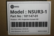 NUREVA NSUR3-1 WHISPERTEK SURFACE for Full HD Interactive Projector PN 101147-01