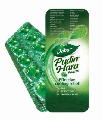 Dabur Pudin Hara Digestive Pearls Capsules For Gas Indigestion Acidity Free Ship