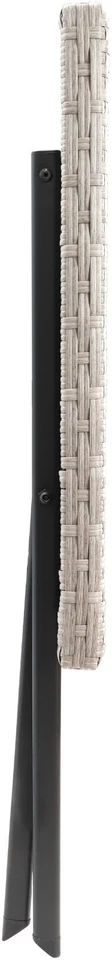 Balkontisch Klappbar Klapptisch Gartentisch Bistrotisch 60x60 cm Rattan Beige - Bild 4 von 4
