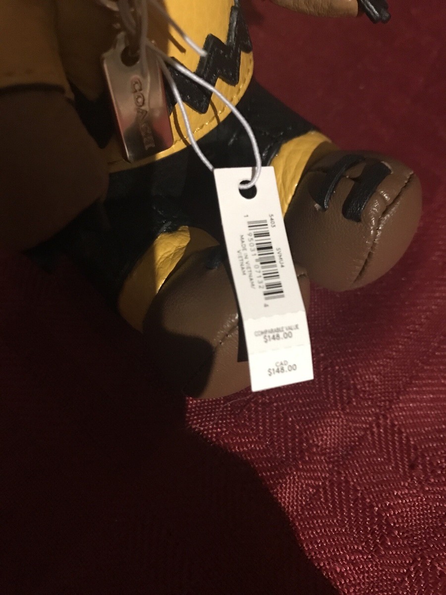 キーホルダー・キーリング COACH Peanuts Charlie Brown Bear 5403 COACH® Outlet | COACH® Outlet | Coach X Peanuts Charlie