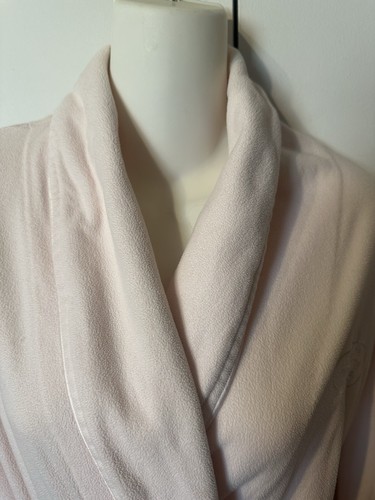 Laura Ashley Robe Womens Small Pink Fleece Full Length With Belt And Pockets - Picture 3 of 9