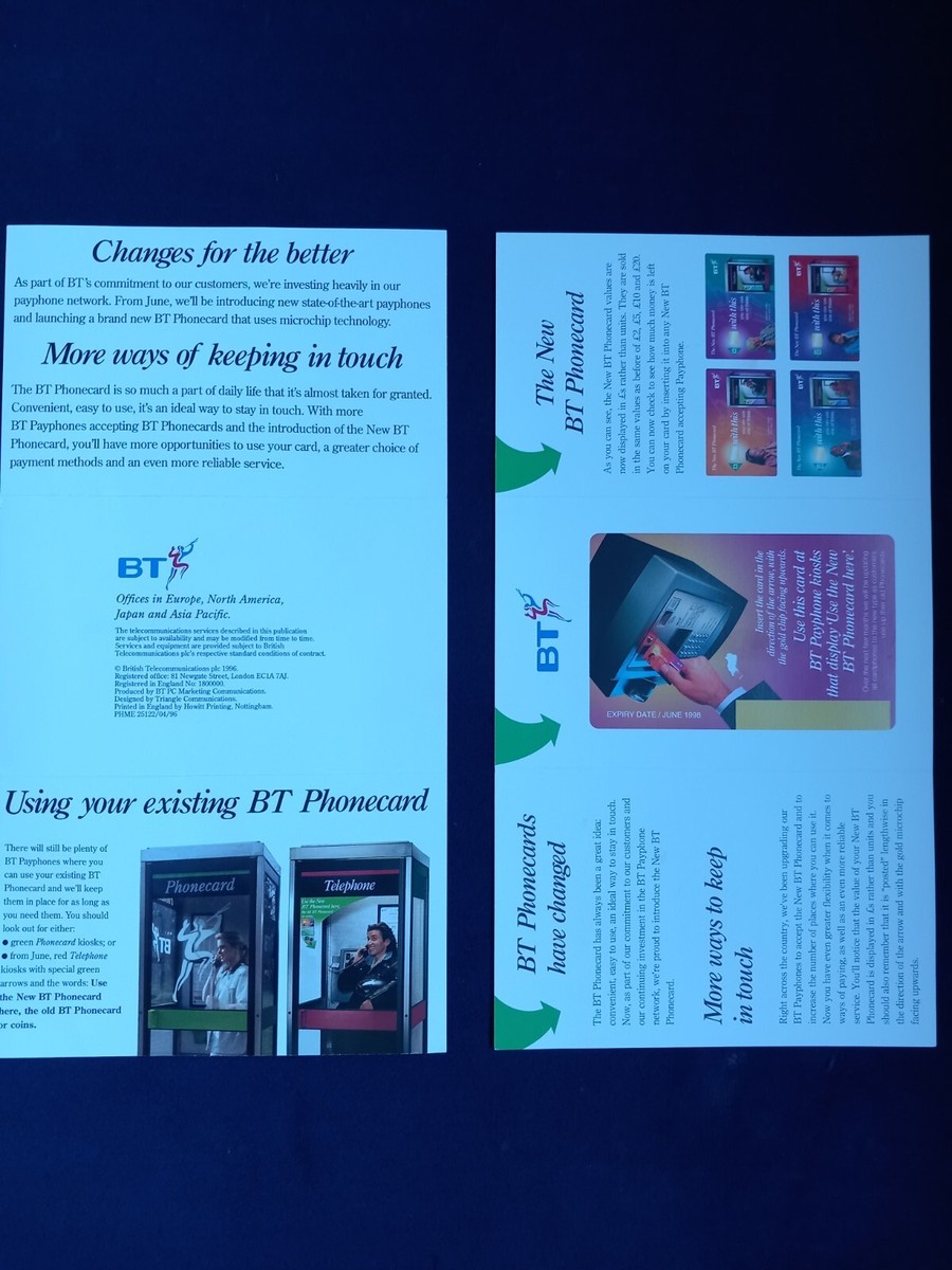 UK BT Phonecards Promo x Card Badge 