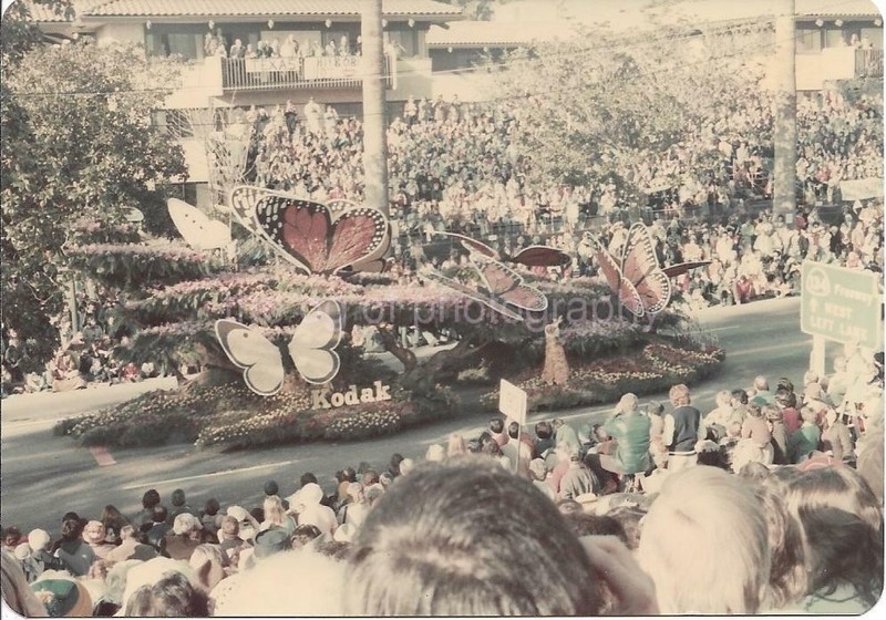 Kodak Rose Parade Float ORIGINAL FOUND PHOTO Color PASADENA CALIFORNIA  99 5 O