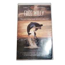 Free Willy (VHS, 1993, Clamshell, Family Movie) Lori Petty, Michael Madsen