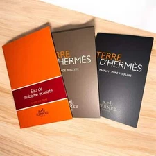 Hermes perfume sample Set X3 (Eau de rhubarbe écarlate,TERRED'HERMÈS)