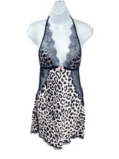 Victoria's Secret Womens Animal Print Short Nightgown Size Medium Lingerie New