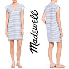 Madewell Vacances Blue Striped Dress