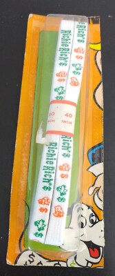 70s RICHIE RICH, Poor Little Rich Boy FUN SHOE LACES CARTOON COMIC Character NEW
