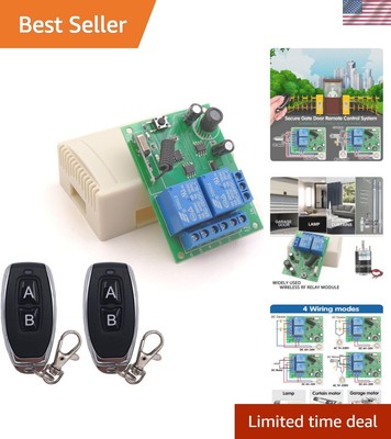 DC 12V 24V 30V Secure Remote Control Switch Universal Wireless 433Mhz rf 10A ...