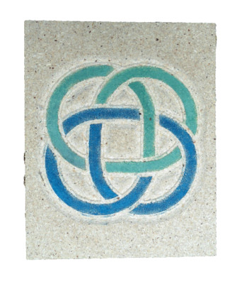 Celtic knot plaque mold cement plaster concrete casting mould 10'' x 8'' x 3/4''