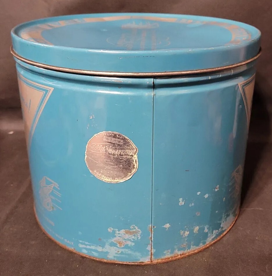 Billy's Pretzels アンティーク缶 1931年 Vintage Advertising Tin Billy's Bretzels and Pretzels Reading