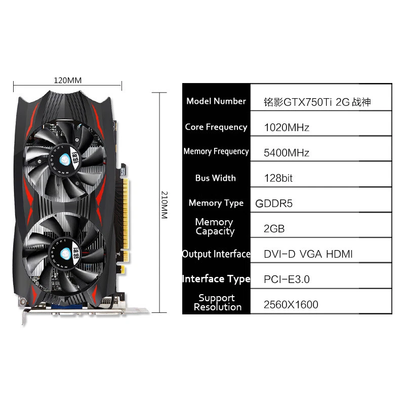 NEW for NVIDIA GeForce GTX 750 Ti 2GB 128bit GDDR5 Computer Graphics/Video Card - Image 3 of 4