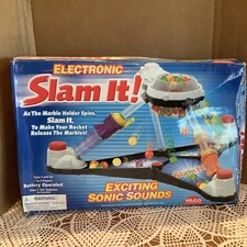 2006*Electronic *SLAM IT!* Marble Game w/Sounds*Battery Operated*Incomplete