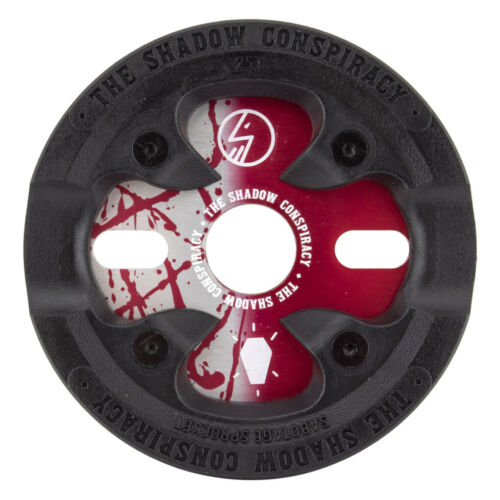 The Shadow Conspiracy Sabotage Chainring 25T 1pc/3pc Aluminum Crimson Red BMX - Picture 1 of 2