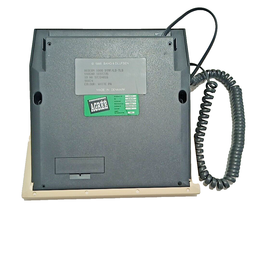 Téléphone Vintage Bang & Olufsen Beocom 1000 – Blanc, 1991, Danemark (collector)