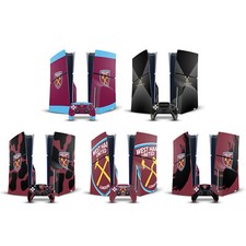 WEST HAM UNITED FC ART VINYL SKIN FOR SONY PS5 SLIM DISC CONSOLE  CONTROLLER