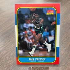 1986-87 Fleer Set Break Paul Pressey #88 *Bucks* NR-MINT