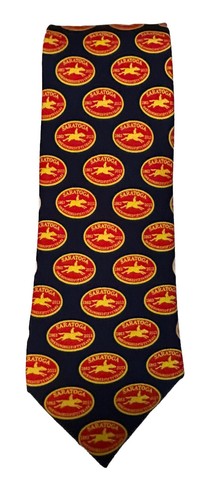 Saratoga Silk Mens Tie 100% Silk One Hundred Fifty Years - Picture 5 of 5