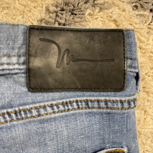 MARC ANTHONY Slim Fit Straight Leg Cotton Blue Jeans Pants - Size 36x30 - Picture 9 of 9