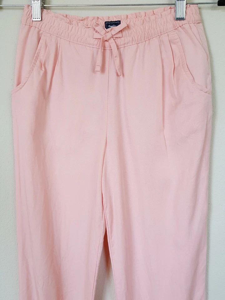 Gap Kids Size XL Drawstring Pants Slacks Pink Elastic Waist and Hem,Pockets - Image 2 of 4