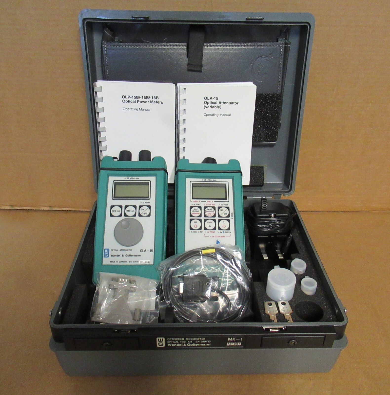 Wandel & Goltermann Optical Test Kit BN 2090/13 With OLA15 + OLP15B