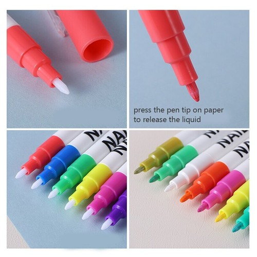 Nail Art Painting Drawing Pen Brush Graffiti Fine Line DIY Design Polish Tool - Afbeelding 4 van 24