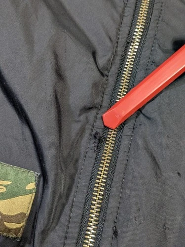 Aape By A Bathing Ape Bape Bomber Jacket  Large Woobie Lined Streetwear Distress image 19