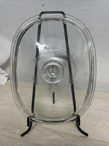 PYREX Corning Ware Glass Oval Replacement Lid DC 1 1/2 C Clear DC 1.5 C