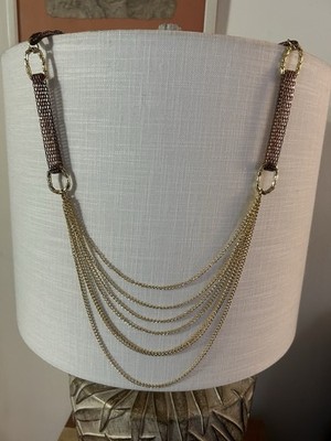 Daisy Fuentes Gold-Tone Oval Link Necklace