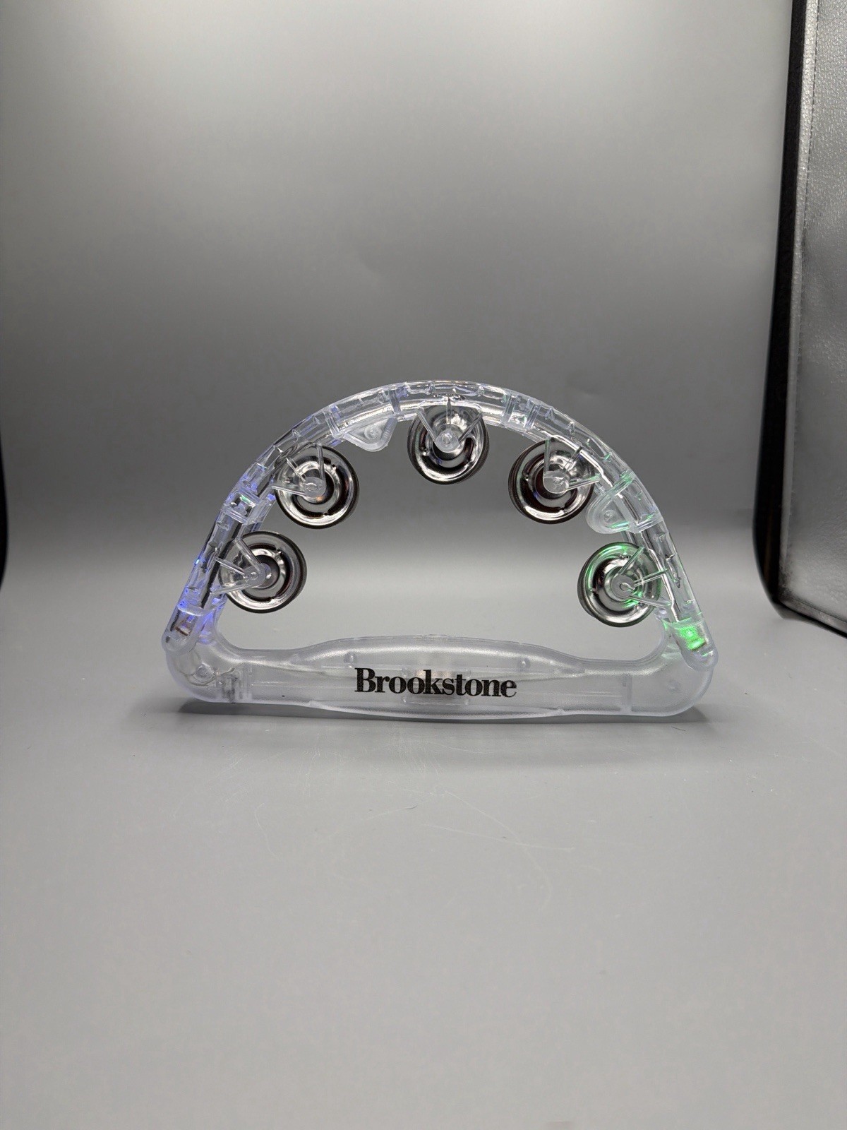 Tambourine Light-up LED 3 Mode Settings Lightweight Brookstone