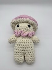 Crochet Mushie Pink Cap