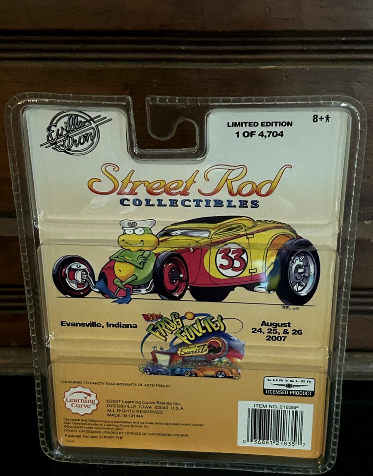 33rd Annual Frog Follies Evansville IN Iron Chrysler Willys 1/64 Car Limited Ed. - Image 4 of 4