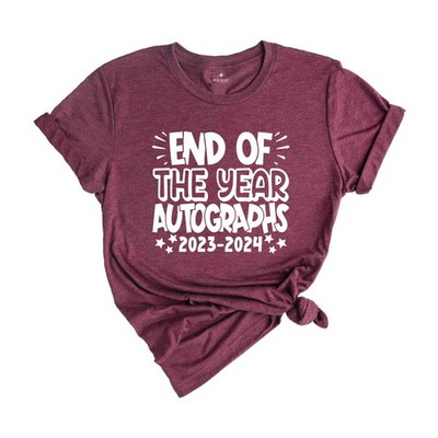 End Of The Year Autographs Shirt, Funny End Of School T-Shirt, Memory Shirt, Sig
