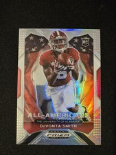 2021 Panini Prizm Draft Picks All-American Silver Prizm #186 Devonta Smith (RC)