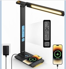 Laopao Led Desk Lamp With Wireless Charger Desk Lamps For Home Office Bedroom